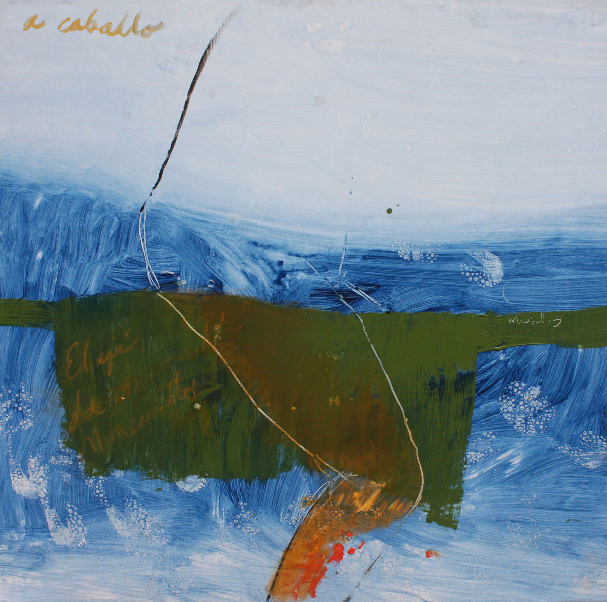 A caballo. Acrílico sobre lienzo, 130x130 cm, 2016