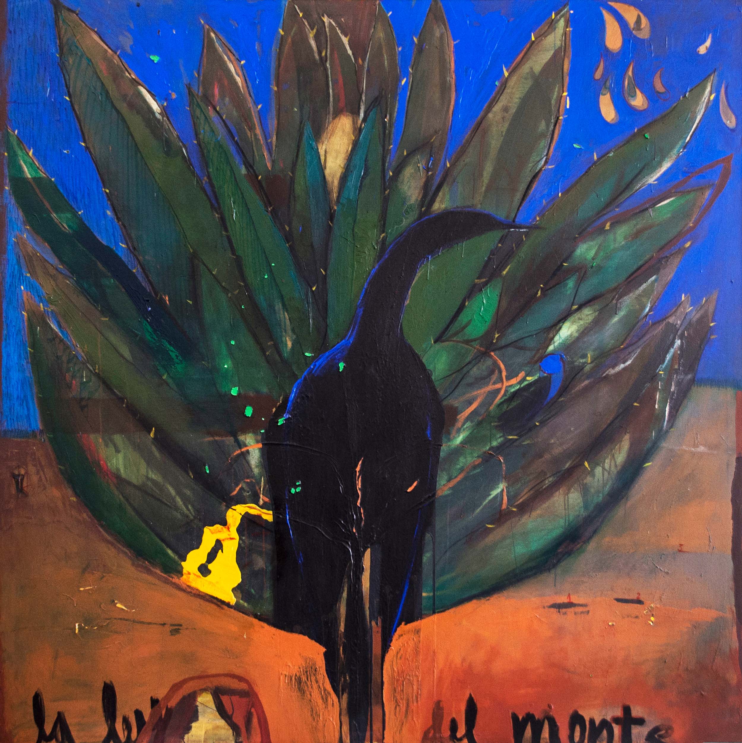 La ley del monte. Acrílico sobre lienzo, 195x195 cm