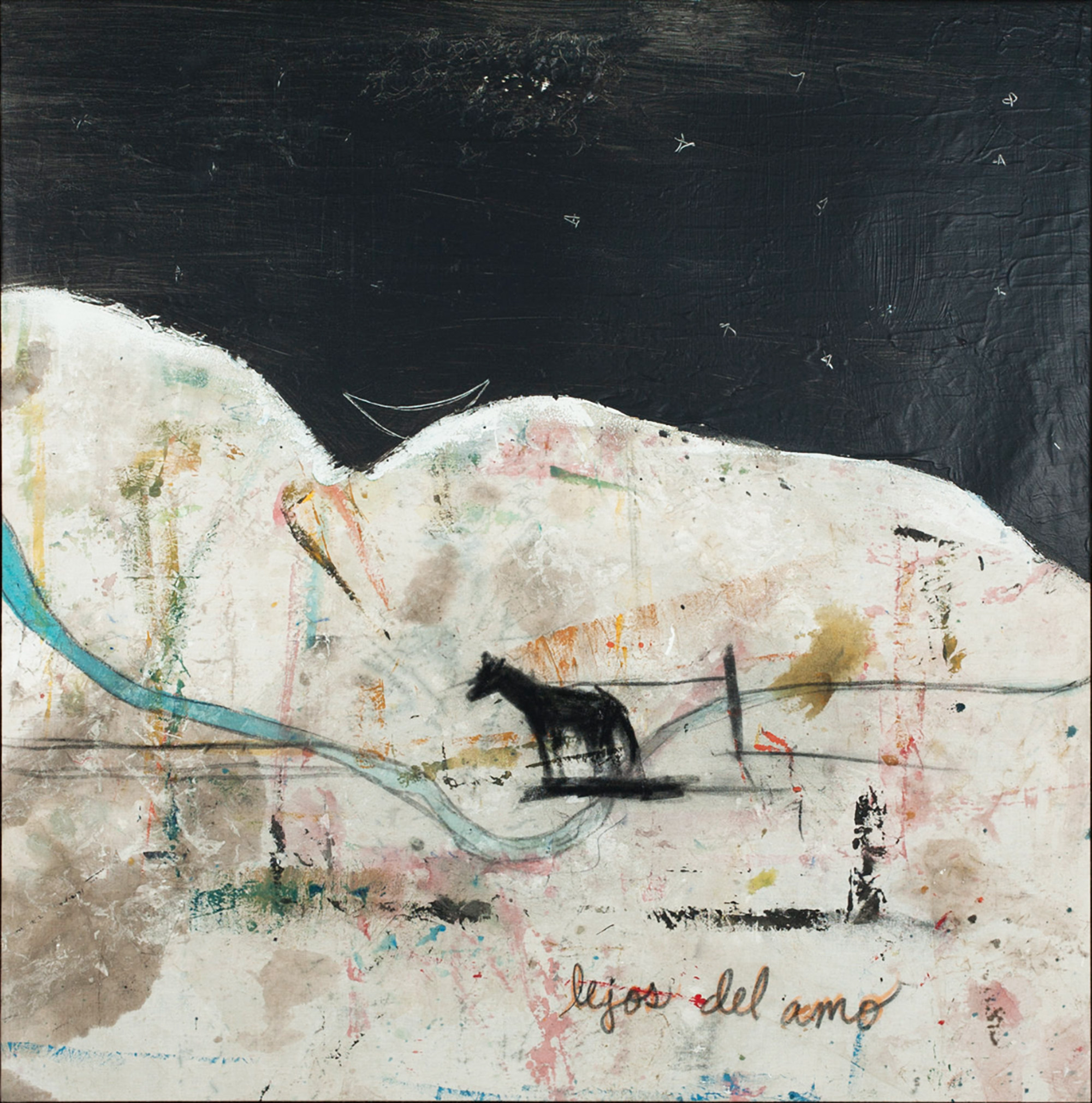 Lejos del amo. Acrílico sobre lienzo, 100x100 cm, 2016-2017