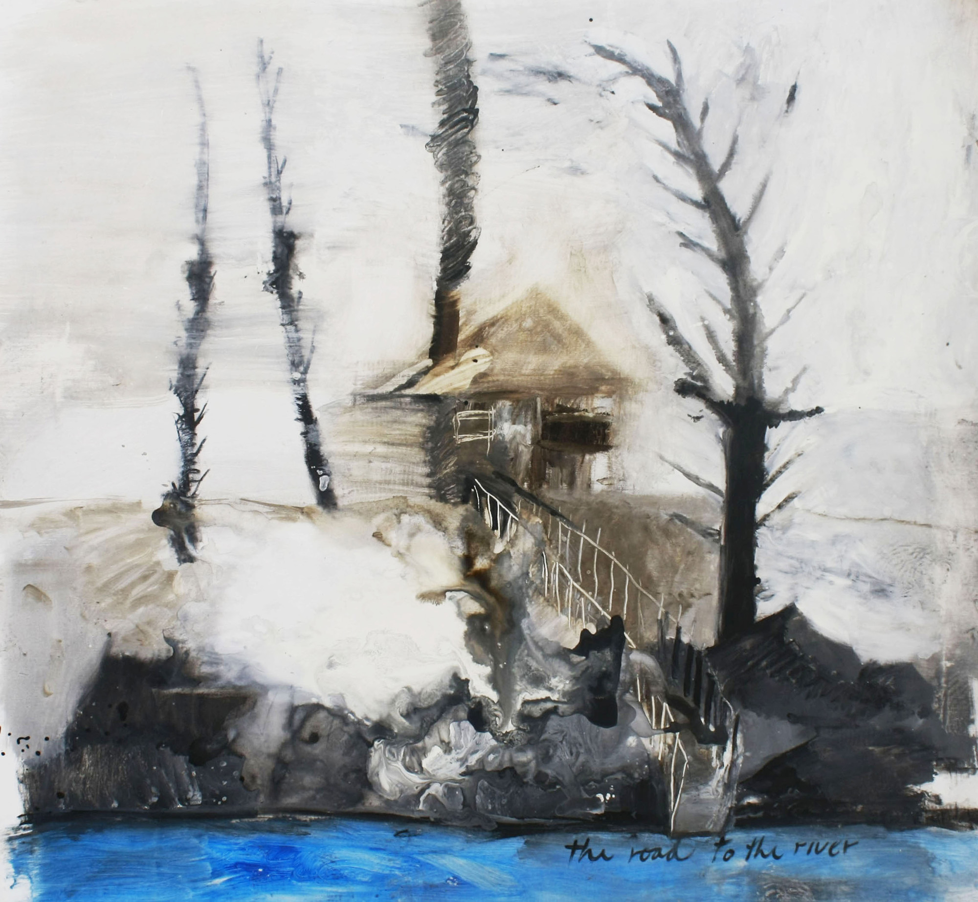 The road to the river. Acrílico sobre lienzo, 130x140 cm, 2016